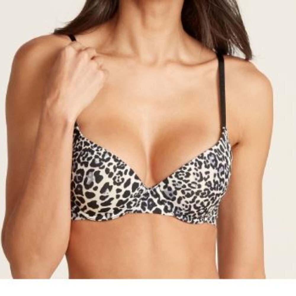 VICTORIA SECRET Demi Bra Leopard 34B
